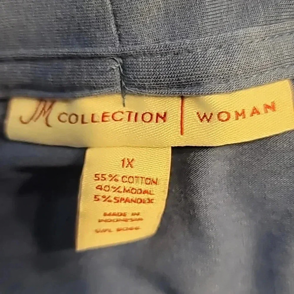 JM Collection Blue jacket - Picture 7 of 7